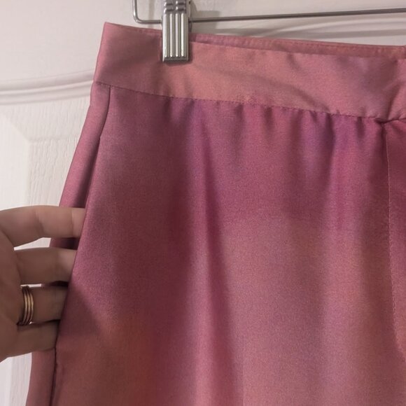 Zara | Women's Satin Tie-Dyed Pants - Picture 6 of 11